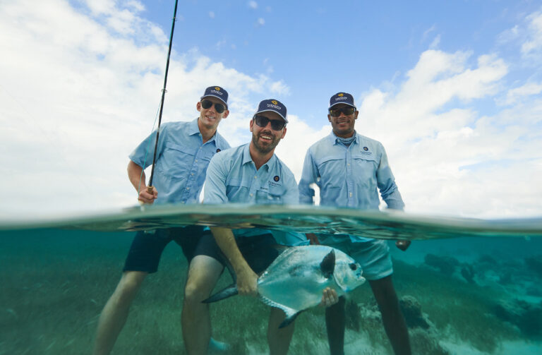 Turneffe branded shirts and hats