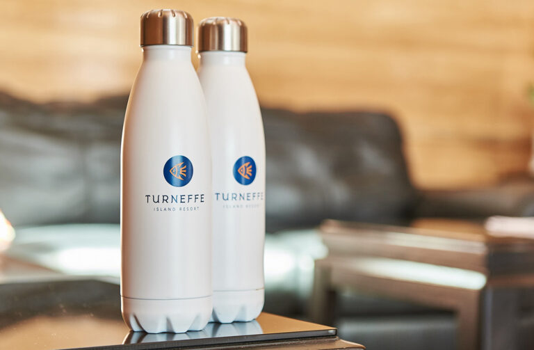 Turneffe branded waterbottles