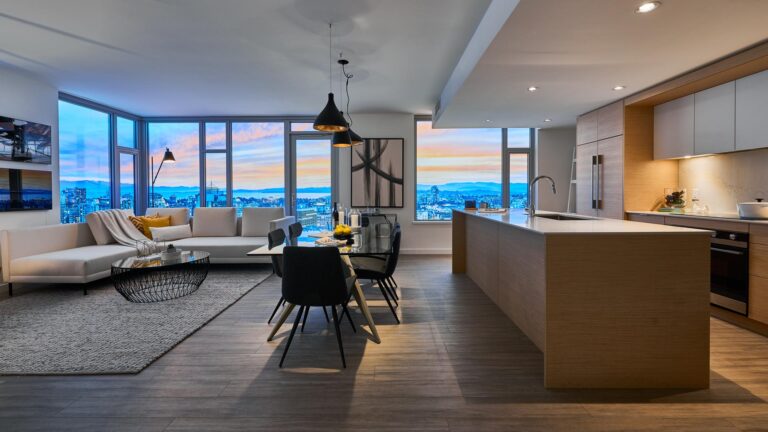 Inside one of the beautiful Yates on Yates residences.