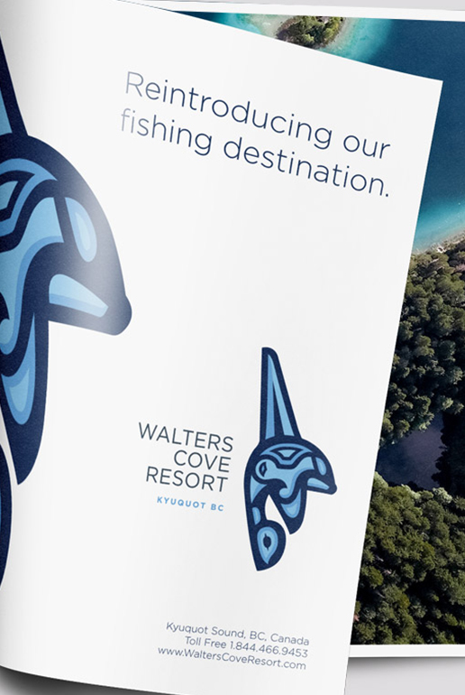 A photo of an ad for Walters Cove Resort